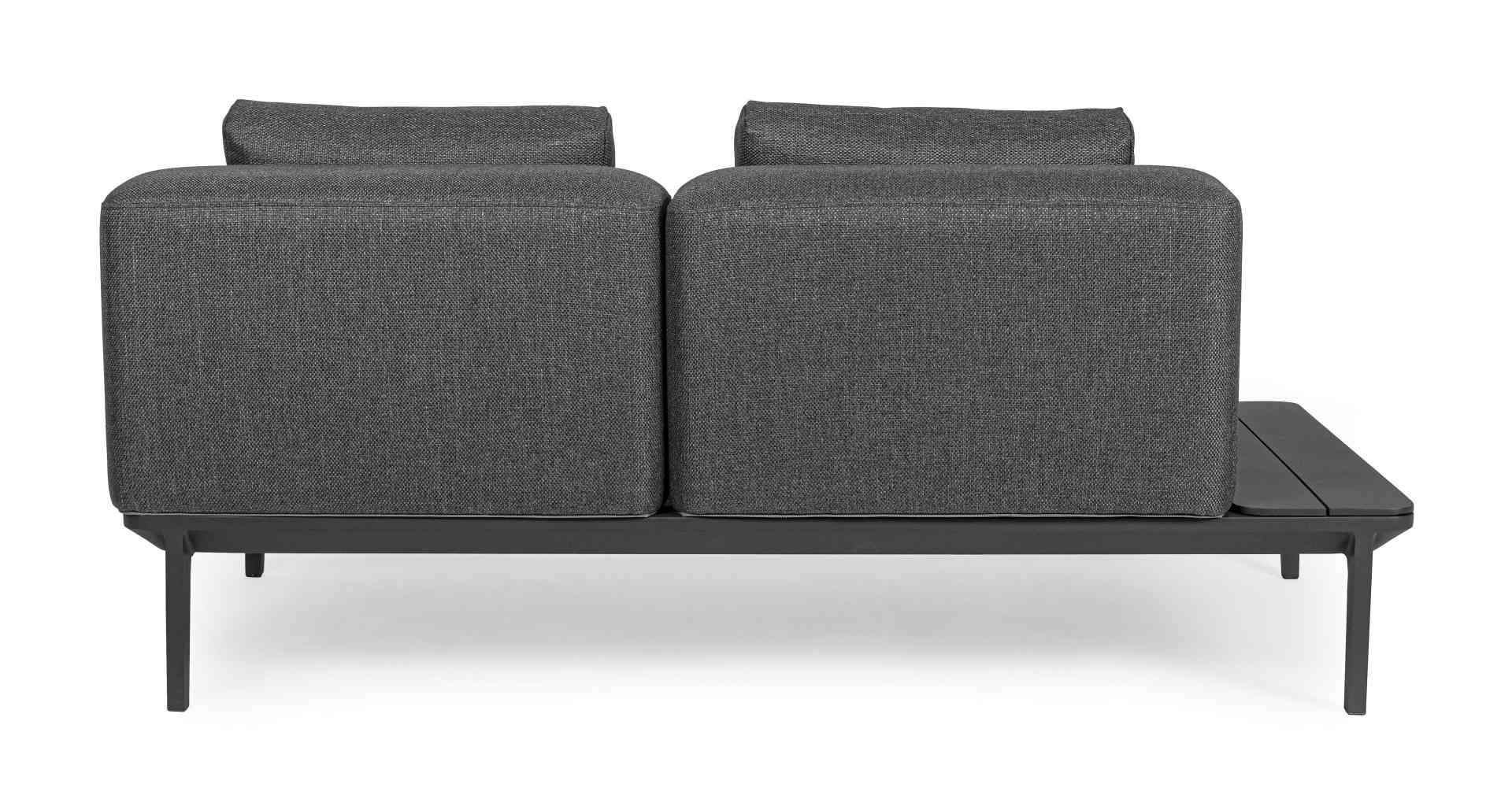 Sofa Matrix aus Aluminium, Anthrazit