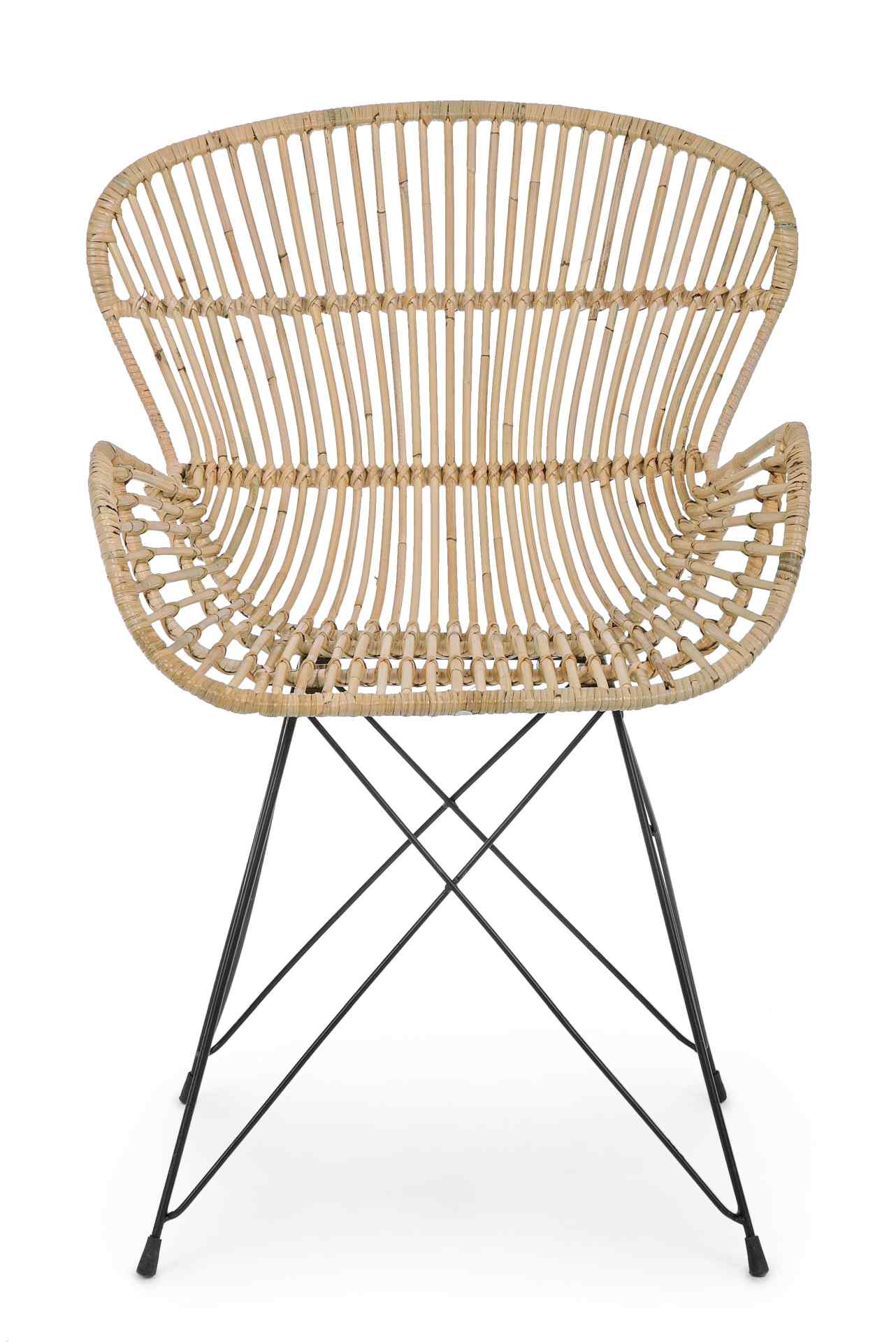 Sessel Venturs aus Rattan, Natur