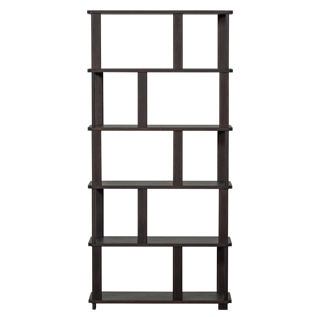 Regal Riss aus Eichenholz 186x90 cm, Braun