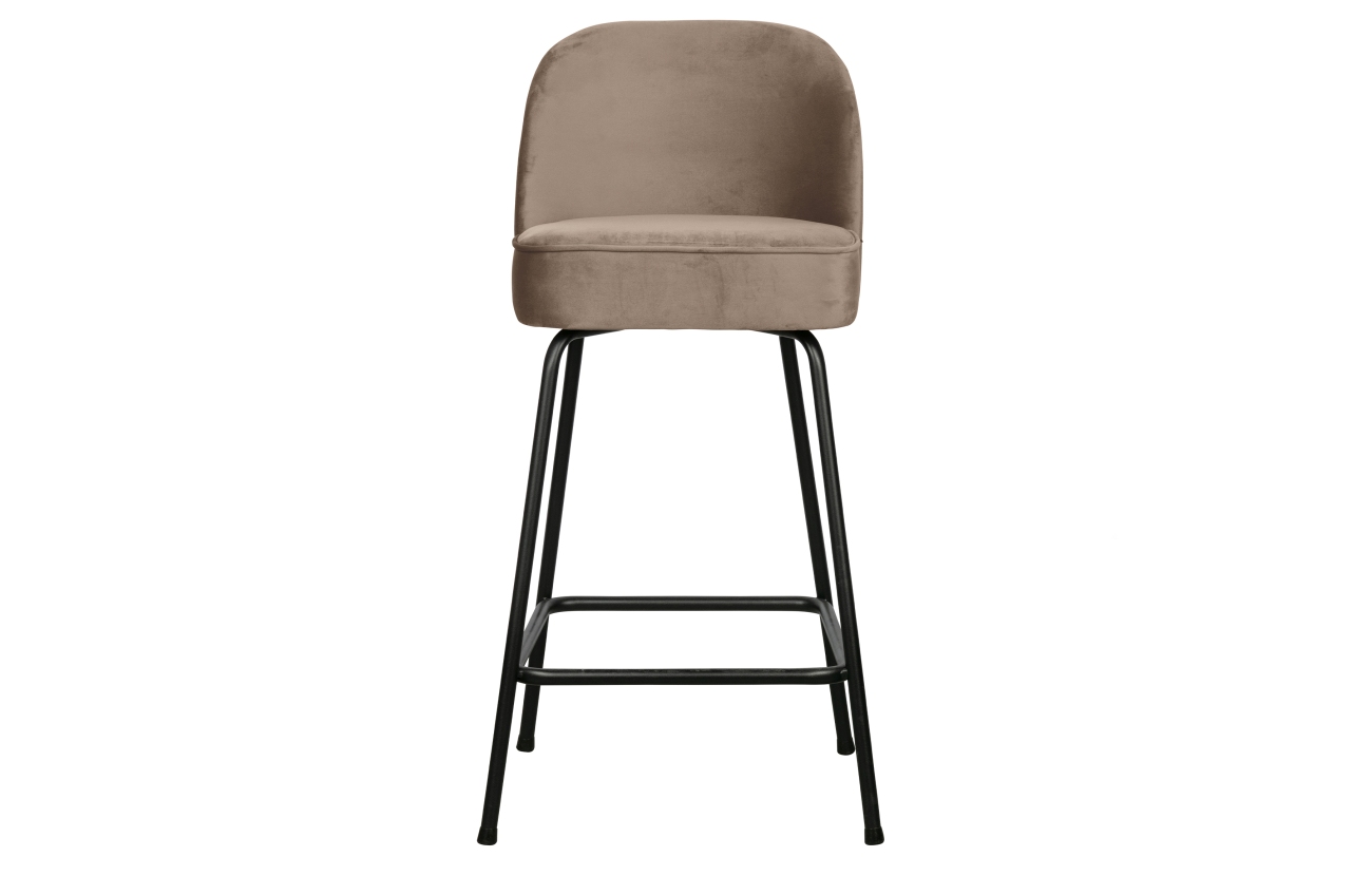 Barhocker Vogue aus Samt 65cm, Kaki