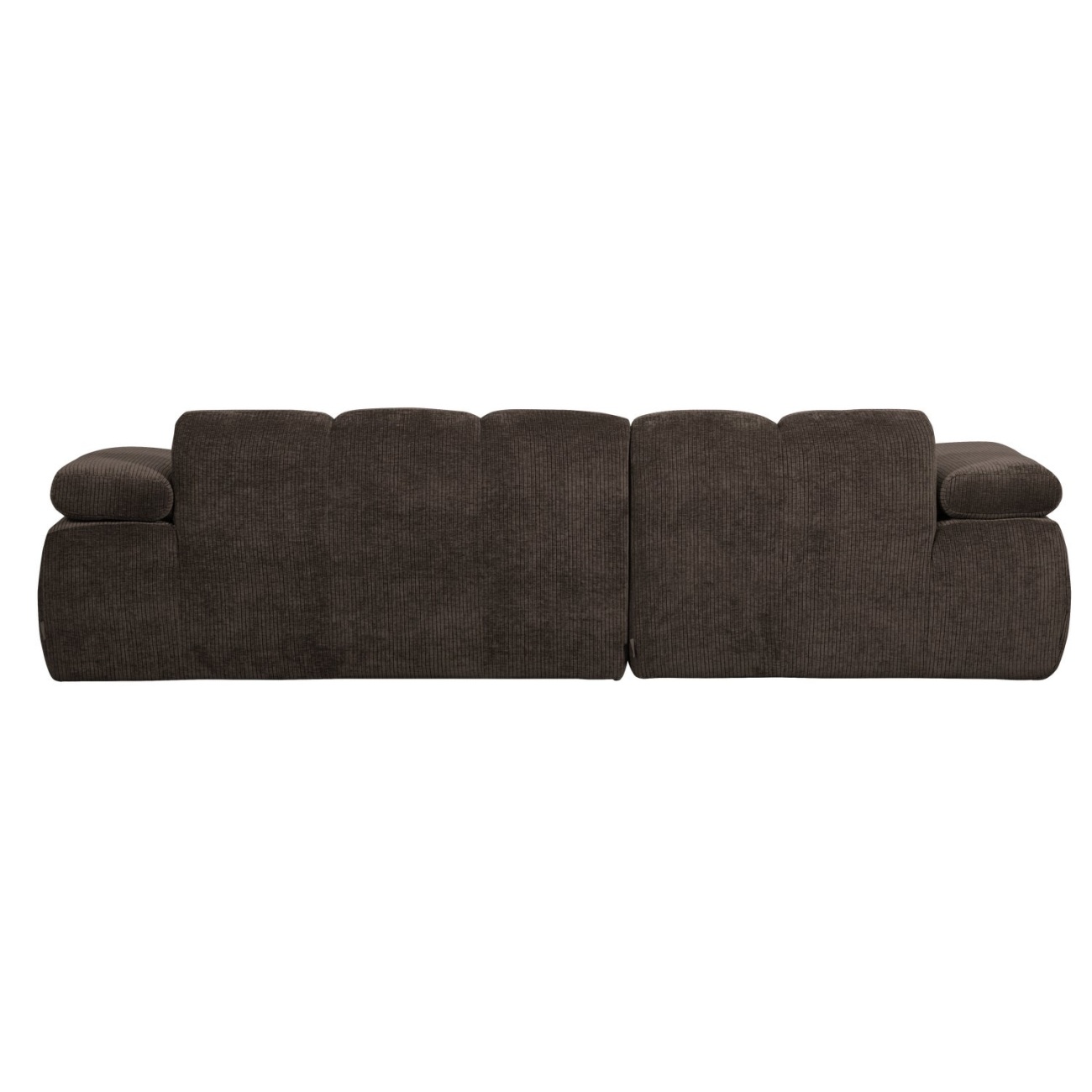 Chaiselongue Mojo aus Flachcord Links, Braun