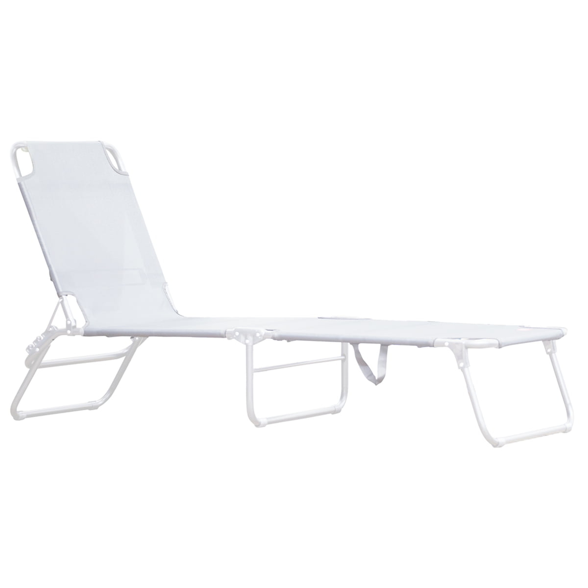 Dreibeinliege Amigo aus weißen Aluminium, Weiß Dreibeinliege Amigo aus weißen Aluminium, Weiß