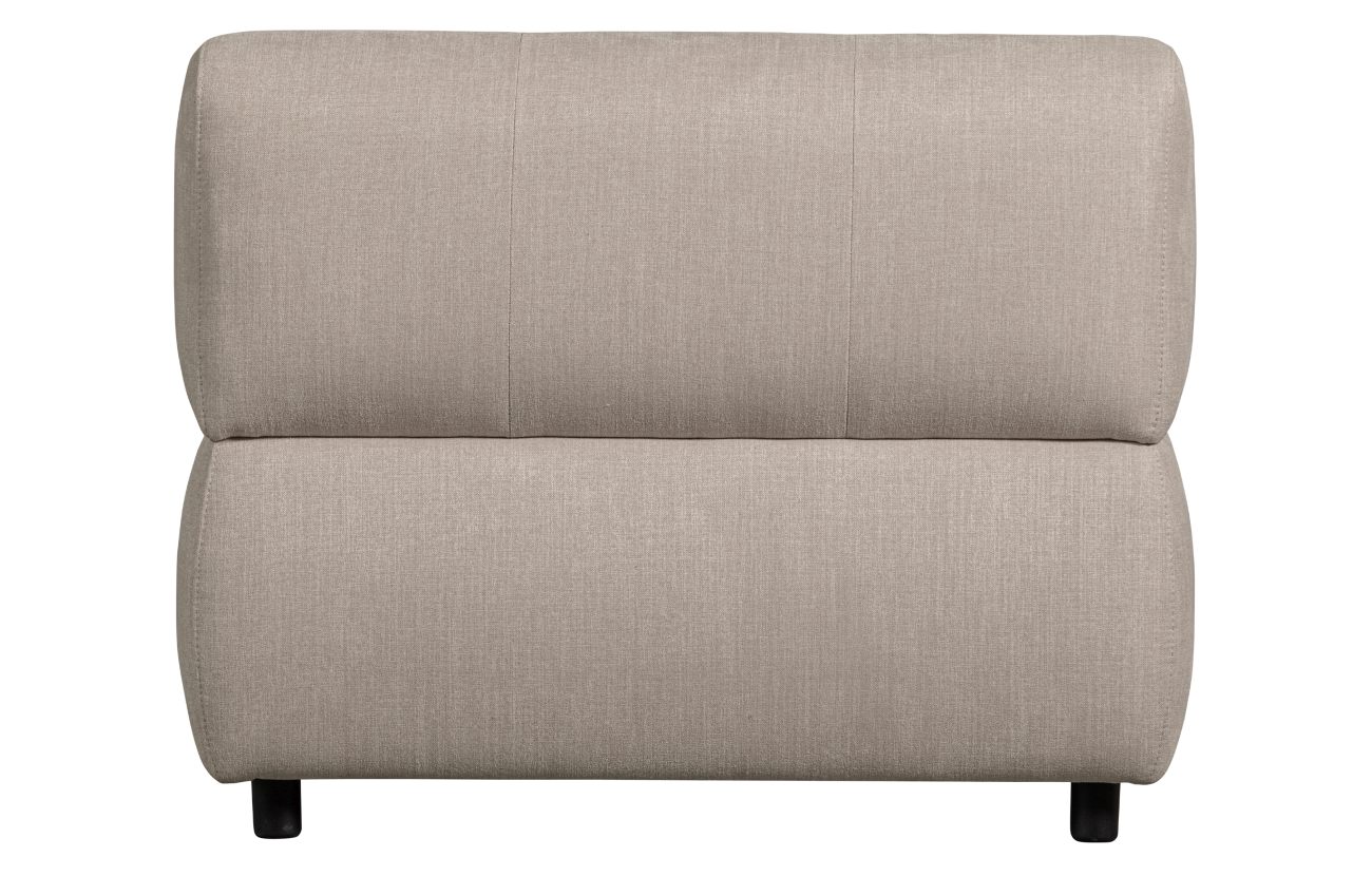 Modulsofa Louis Element aus Flachgewebe, Creme