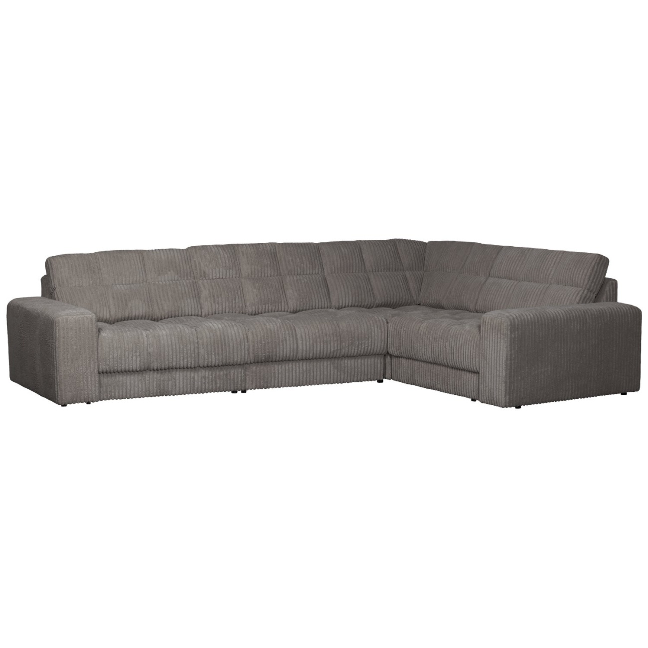 Ecksofa Date mit Cordbezug Rechts, Terrazzo