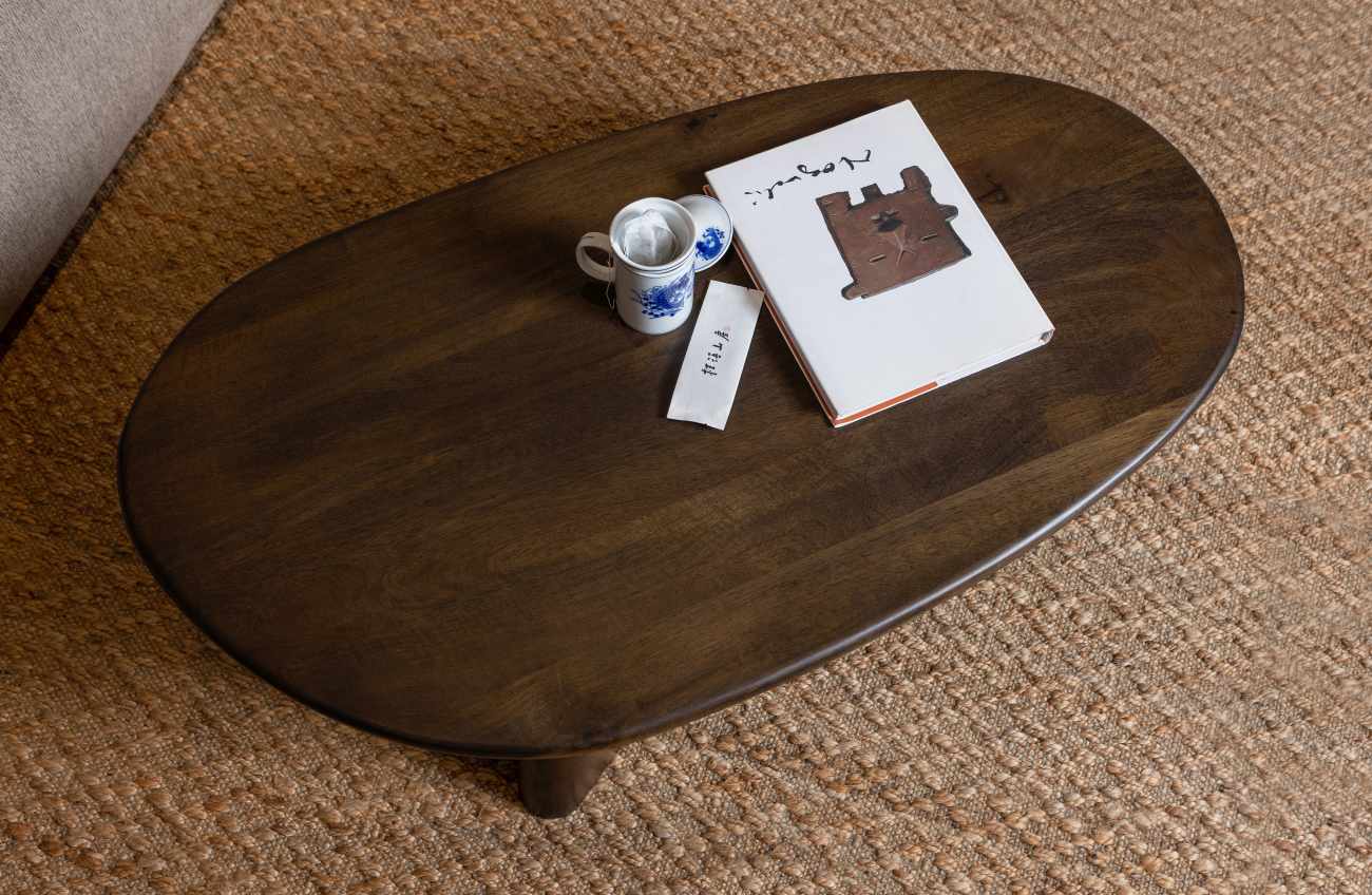 Couchtisch Roundly aus Mangoholz, Braun