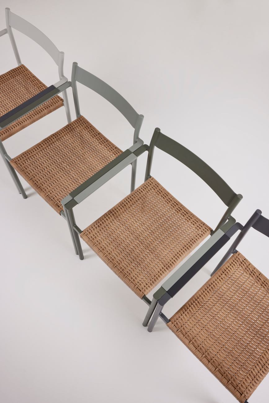 Gartenstuhl DK mit Armlehne, Nordic Green