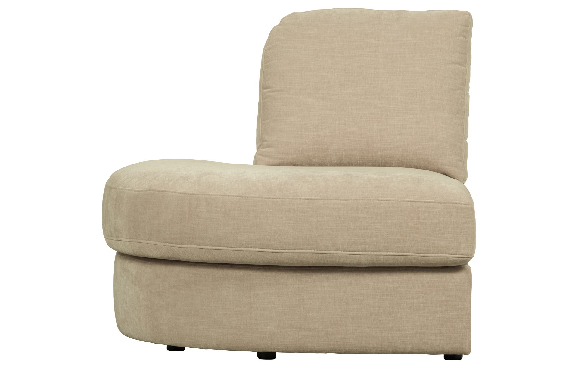 Modulsofa Family 1-Seat Eck-Element Rund Links, Sand