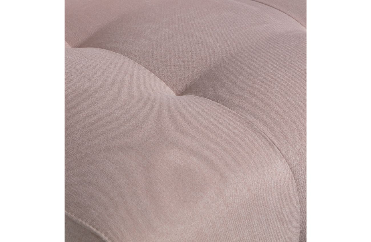 Hocker Louis aus Flachgewebe, Rosa