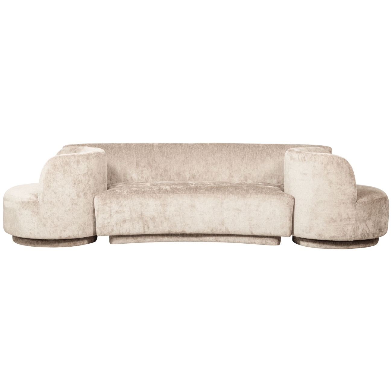 Sofa Combi-Popular: Bank+Sessel, Natur