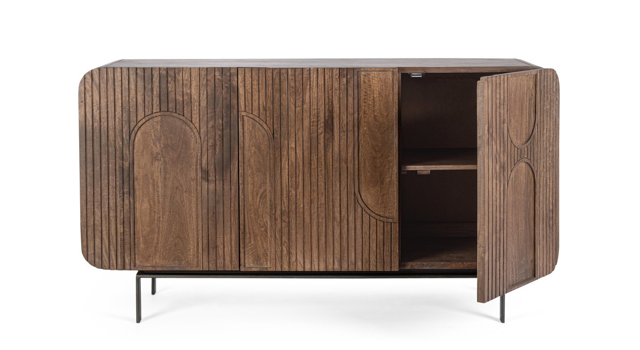 Sideboard Orissa aus Mangoholz Braun, 145 cm