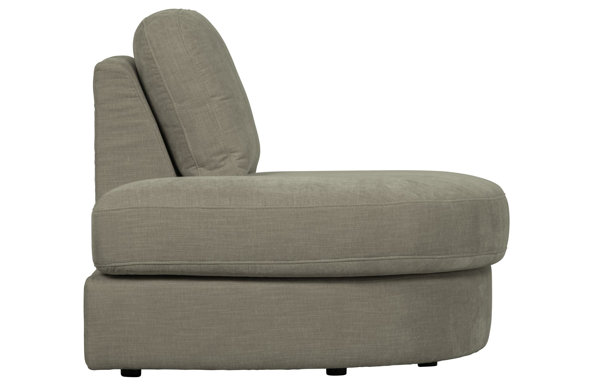 Modulsofa Family 1-Seat Eck-Element Rund Links, Grau