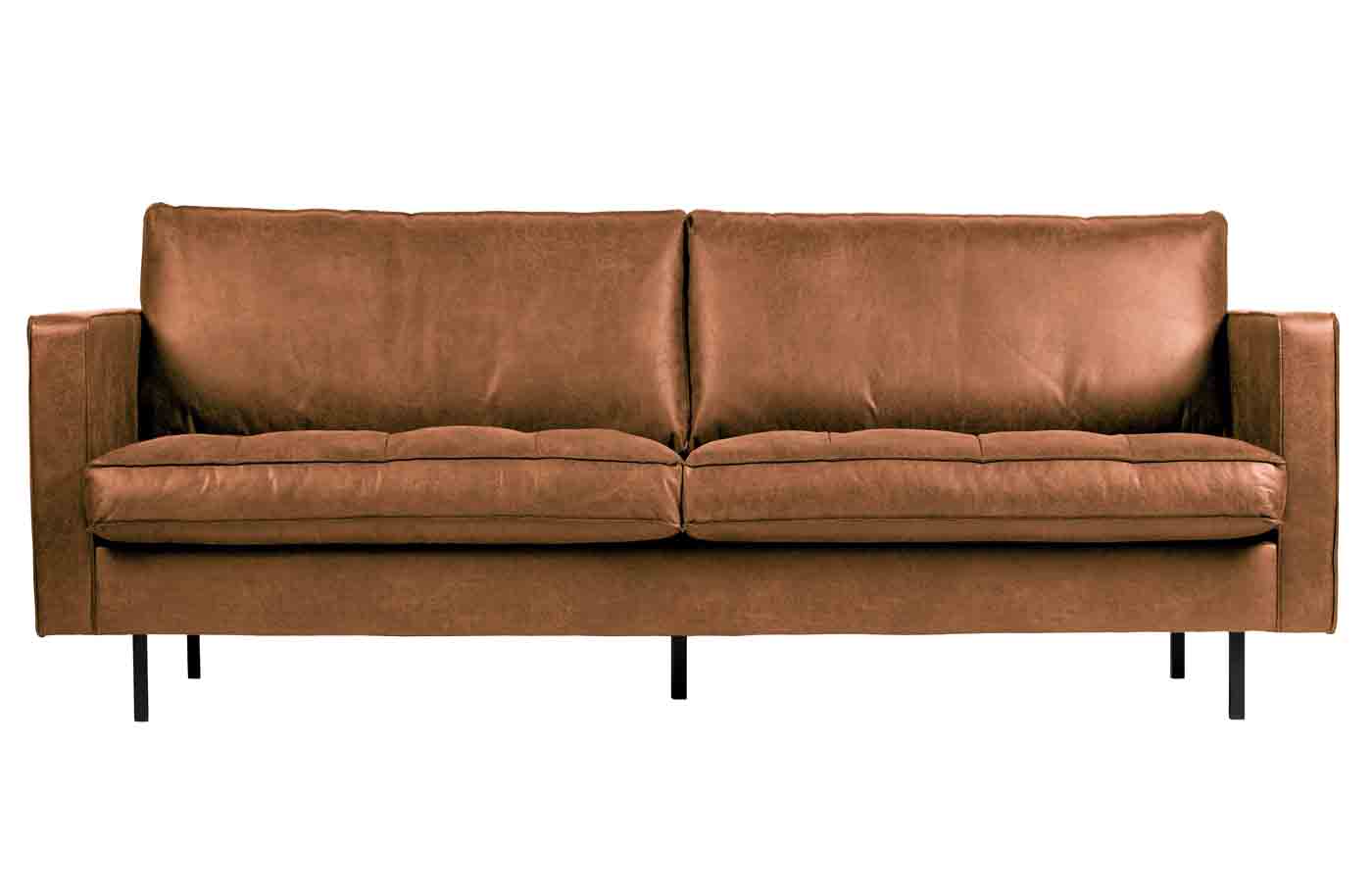 Rodeo Classic Sofa 2,5 Sitzer Lederoptik, Cognac