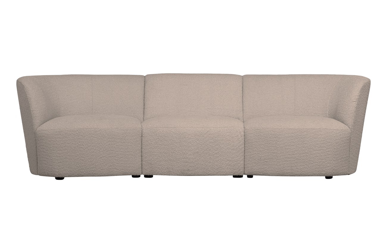 Modulsofa Coco 1-Sitzer aus Boucle-Stoff, Sand