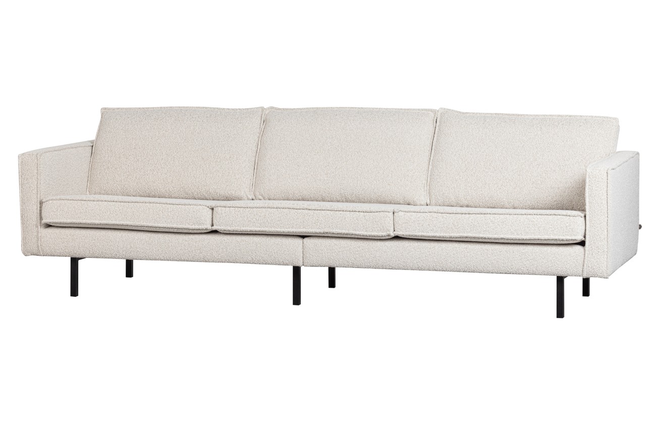 Sofa Rodeo 3 Sitzer aus Boucle-Stoff, Natur