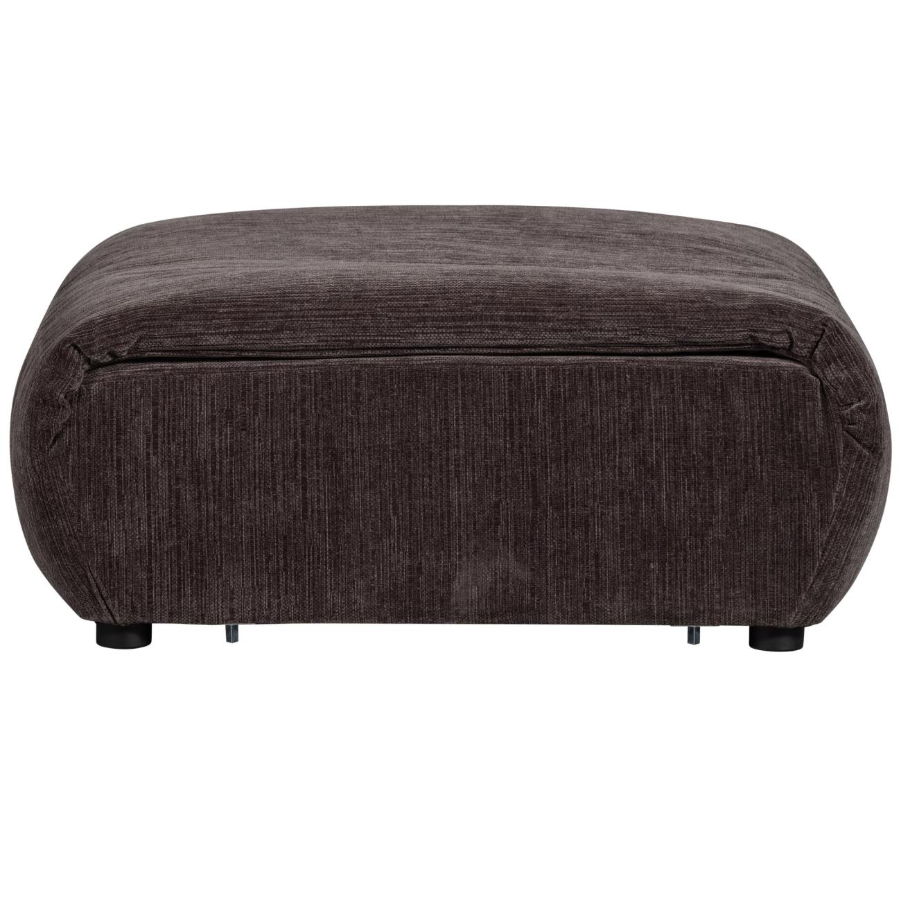 Hocker Baggy aus Melange-Stoff, Dunkelbraun