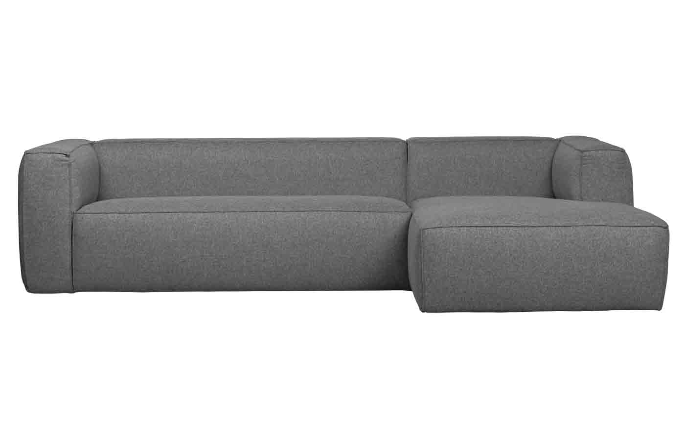 Ecksofa Bean Stoff, rechts Grau