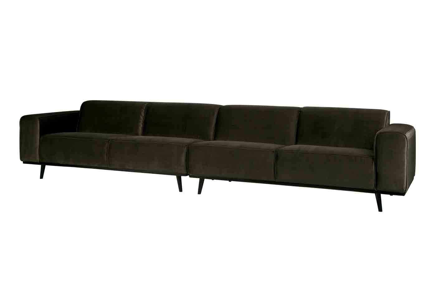 Bigsofa Statement Samt XXL, 372cm Waldgrün