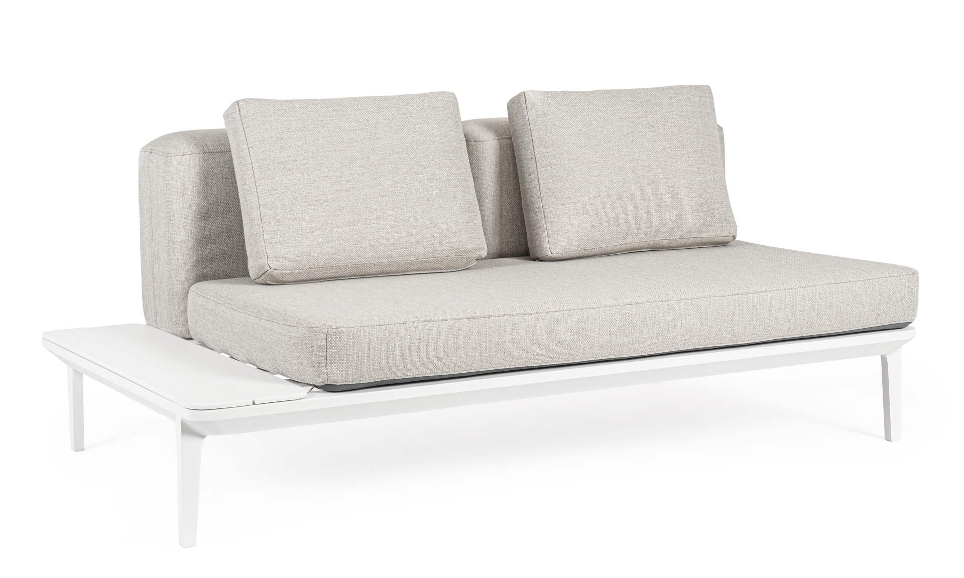 Sofa Matrix aus Aluminium, Weiß