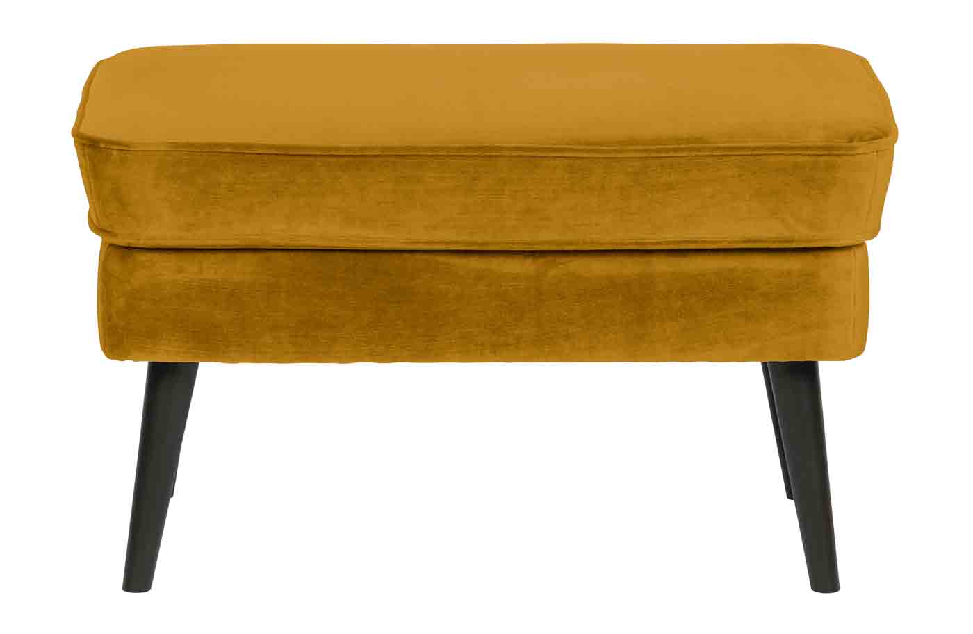 Hocker Rocco Samt, Gelb