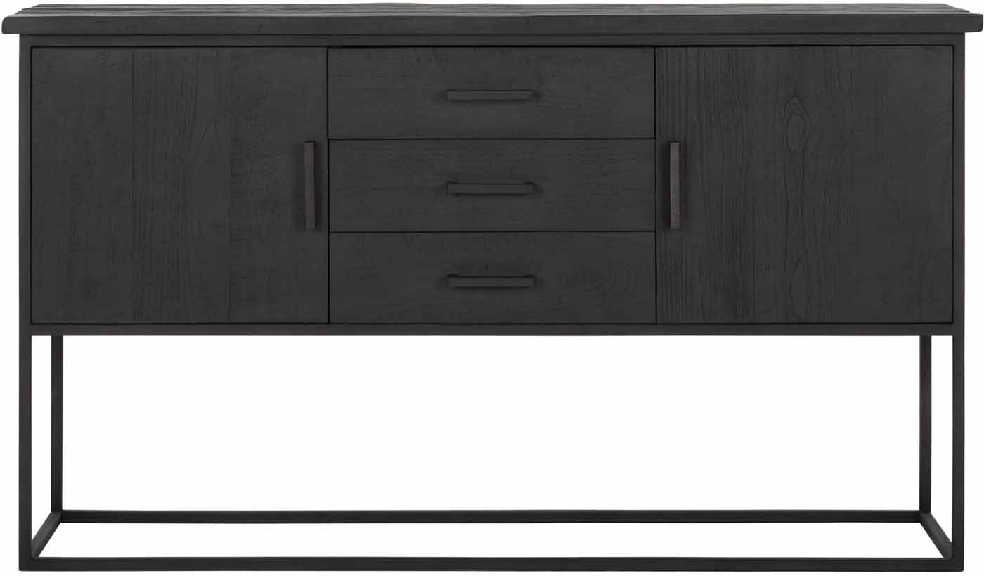 Sideboard Kommode Beam, Schwarz