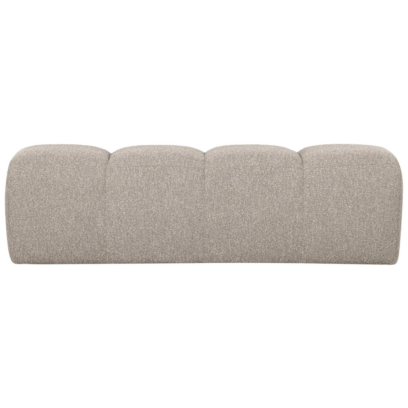 Bank Mojo aus Boucle-Stoff 160 cm, Beige