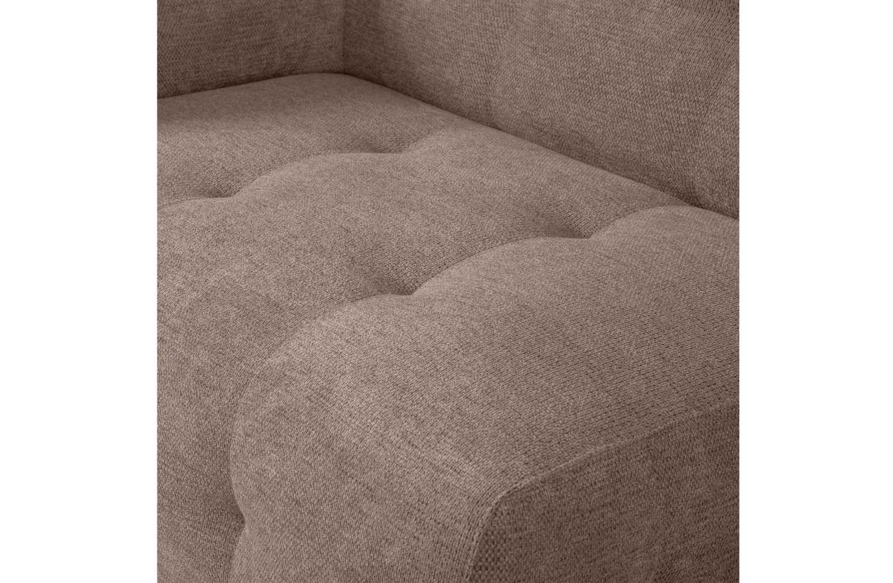 Modulsofa Louis aus Chenille Links, Braun