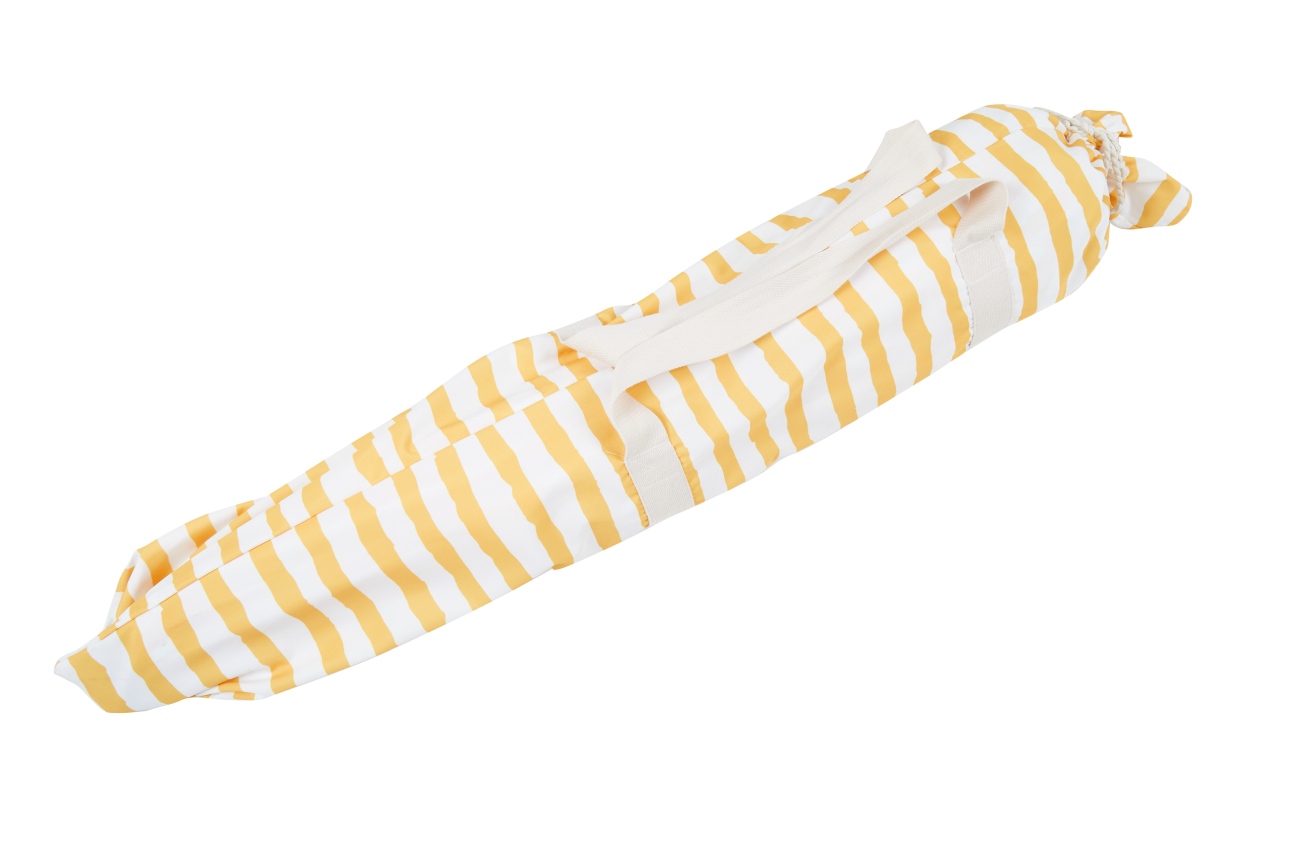 Sonnenschirm Gatsby Ø 185 cm, Gelb / Weiß