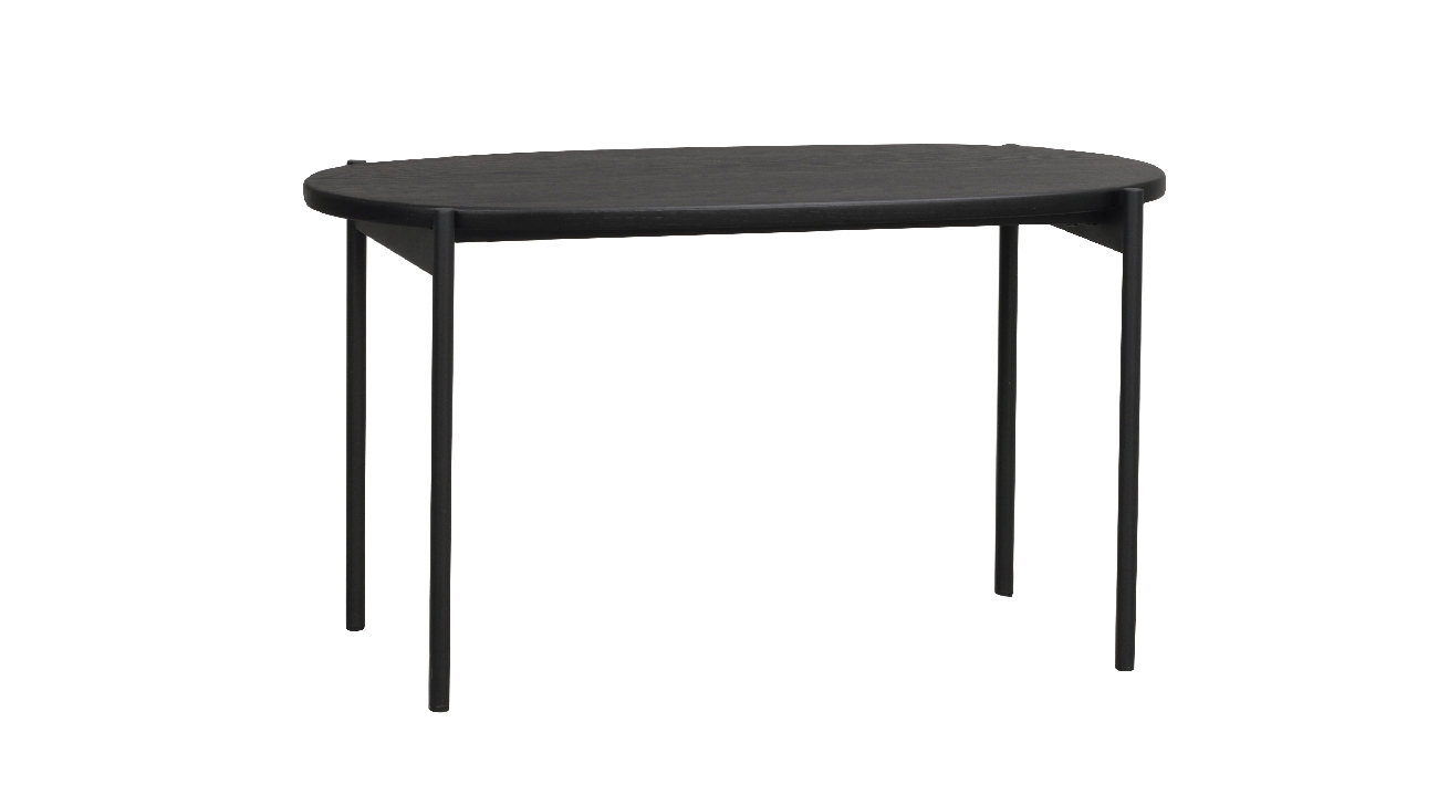 Couchtisch Skye Eiche Schwarz, 80x40x45cm