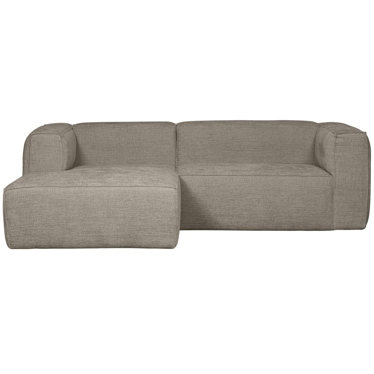 Chaiselongue Bean aus Melange-Stoff, Links