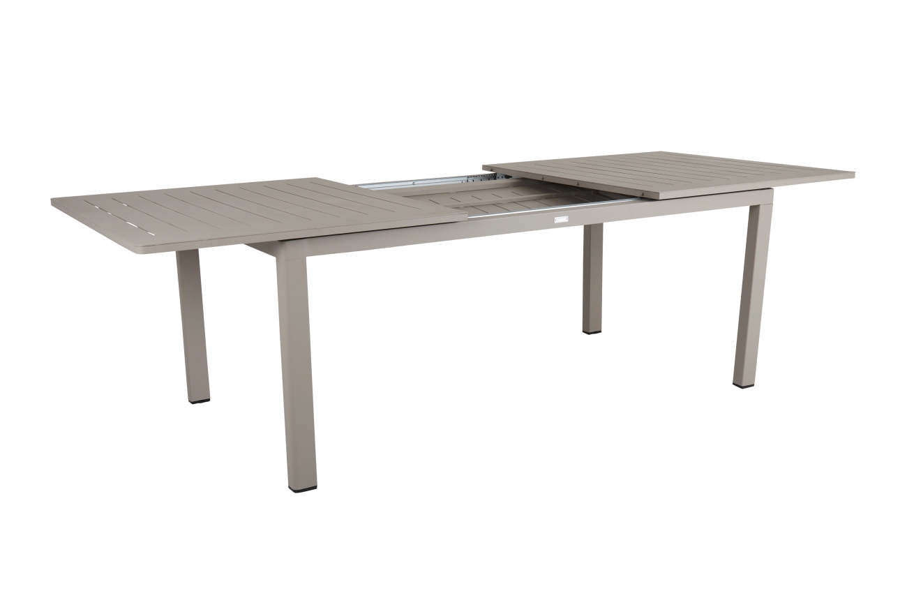 Gartenesstisch Lomma, 194-312x100 cm, Taupe
