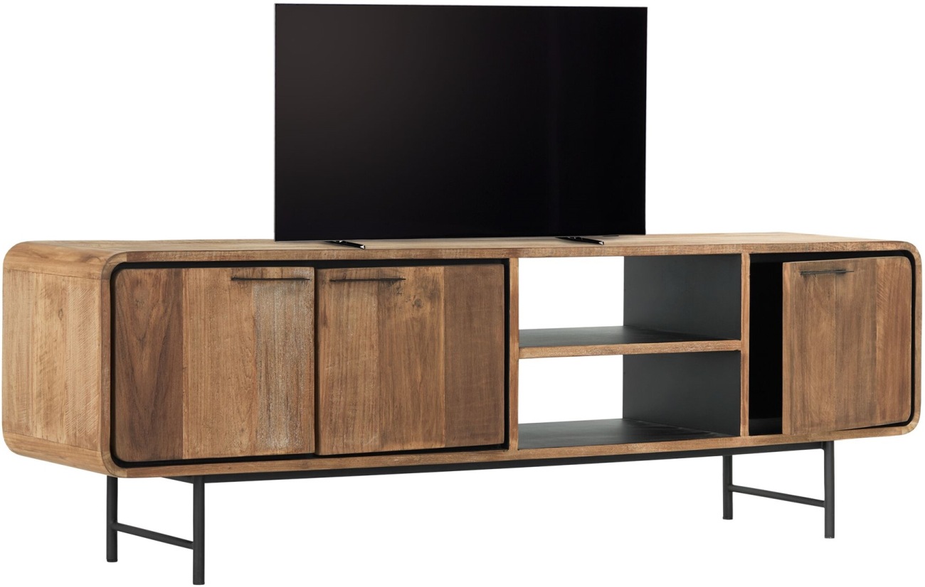 TV Board Evo aus recyceltem Teakholz, 185 cm