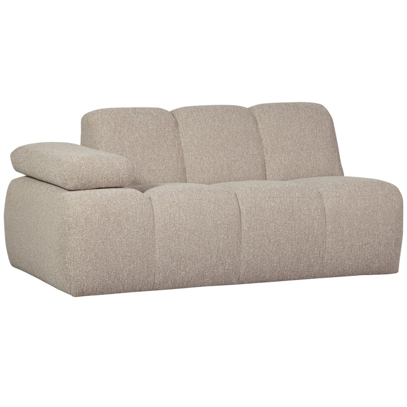 Modulsofa Mojo Boucle 1,5er Arm-Links, Beige