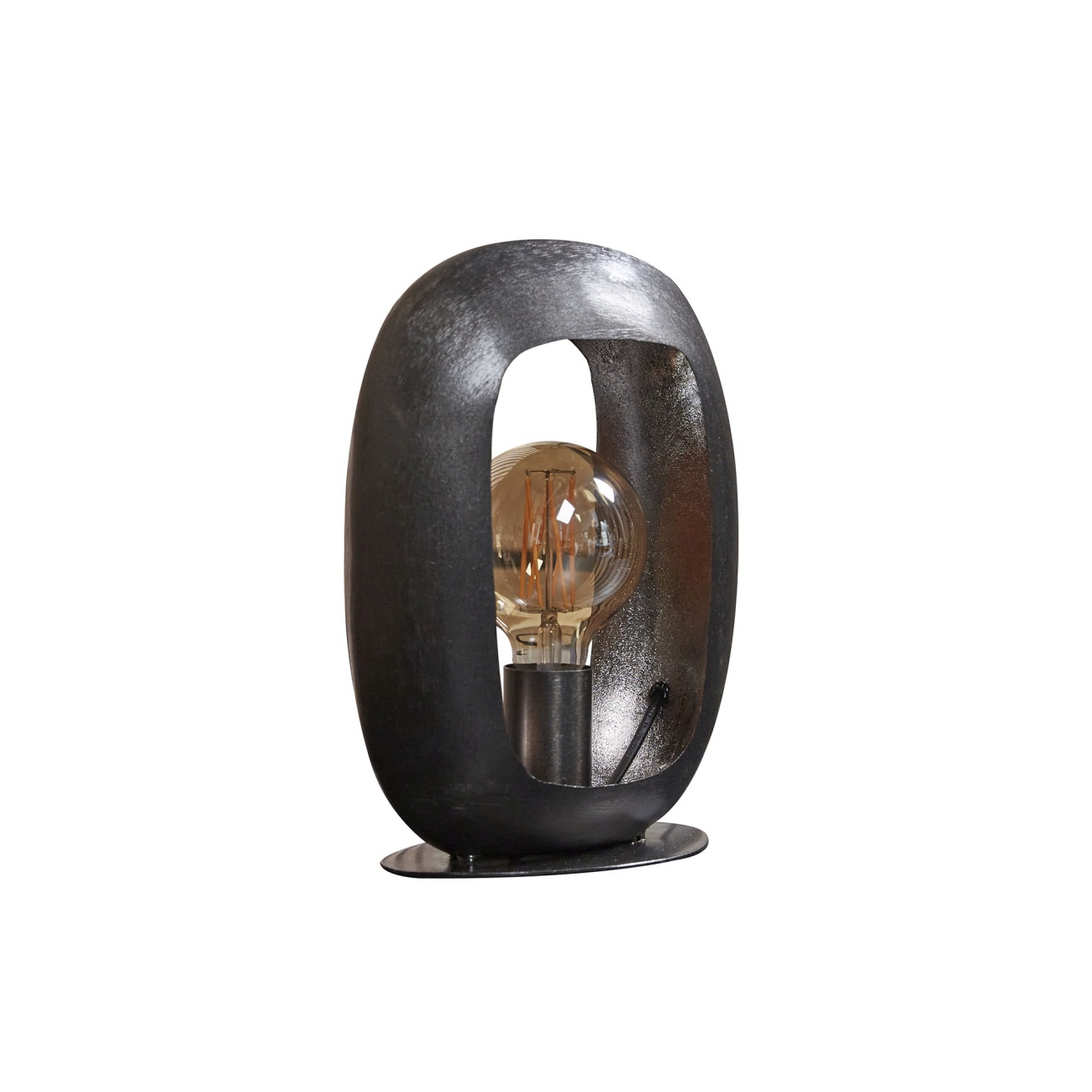 Tischleuchte Pilnarch - Metall Schwarz-Nickel-Finish, inkl. LED, S