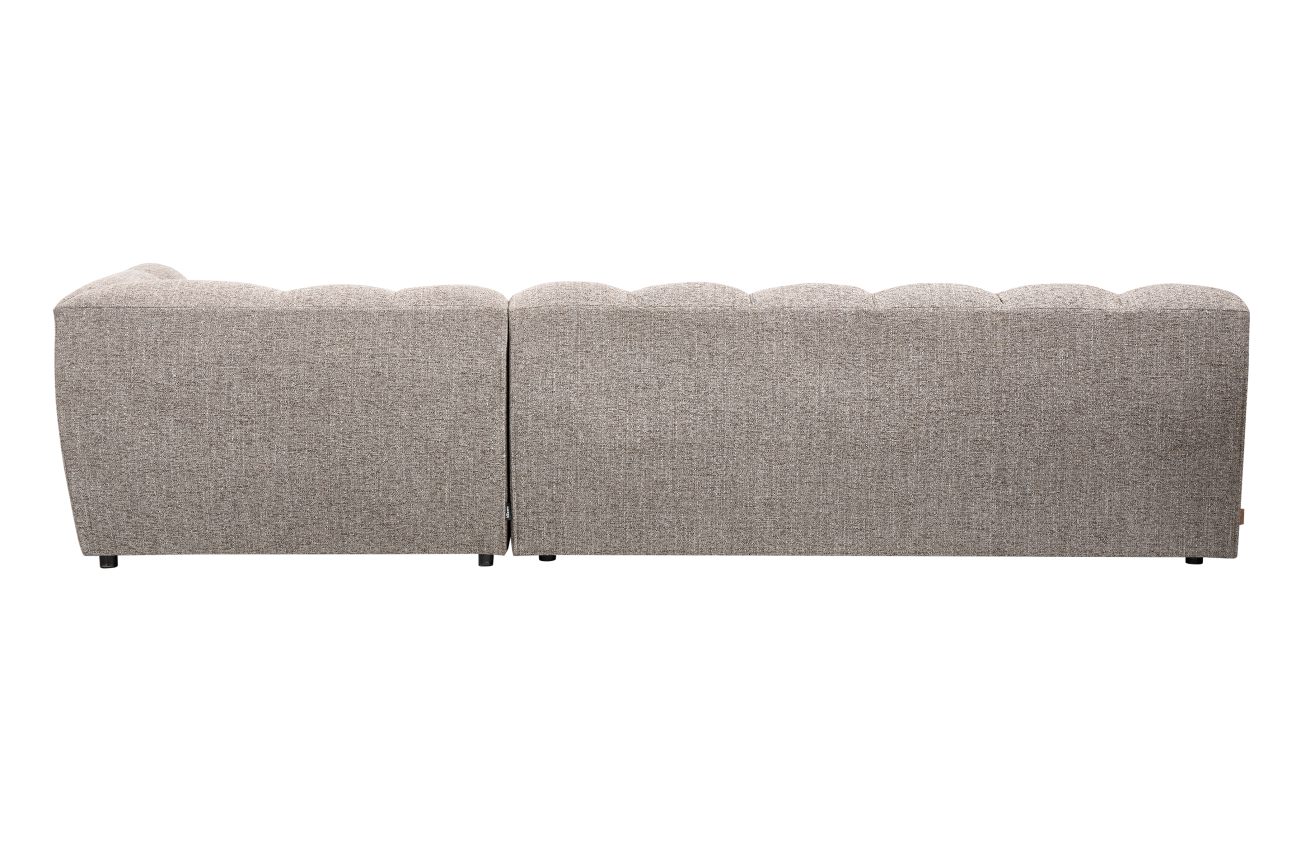 Chaiselongue Allure aus Melange-Stoff Rechts, Hellgrau