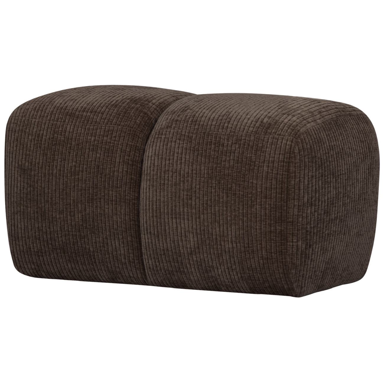 Hocker Mojo aus Flachcord, Braun