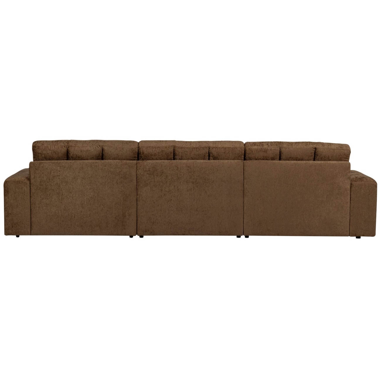 Sofa Date 3-Sitzer aus Struktursamt, Brass