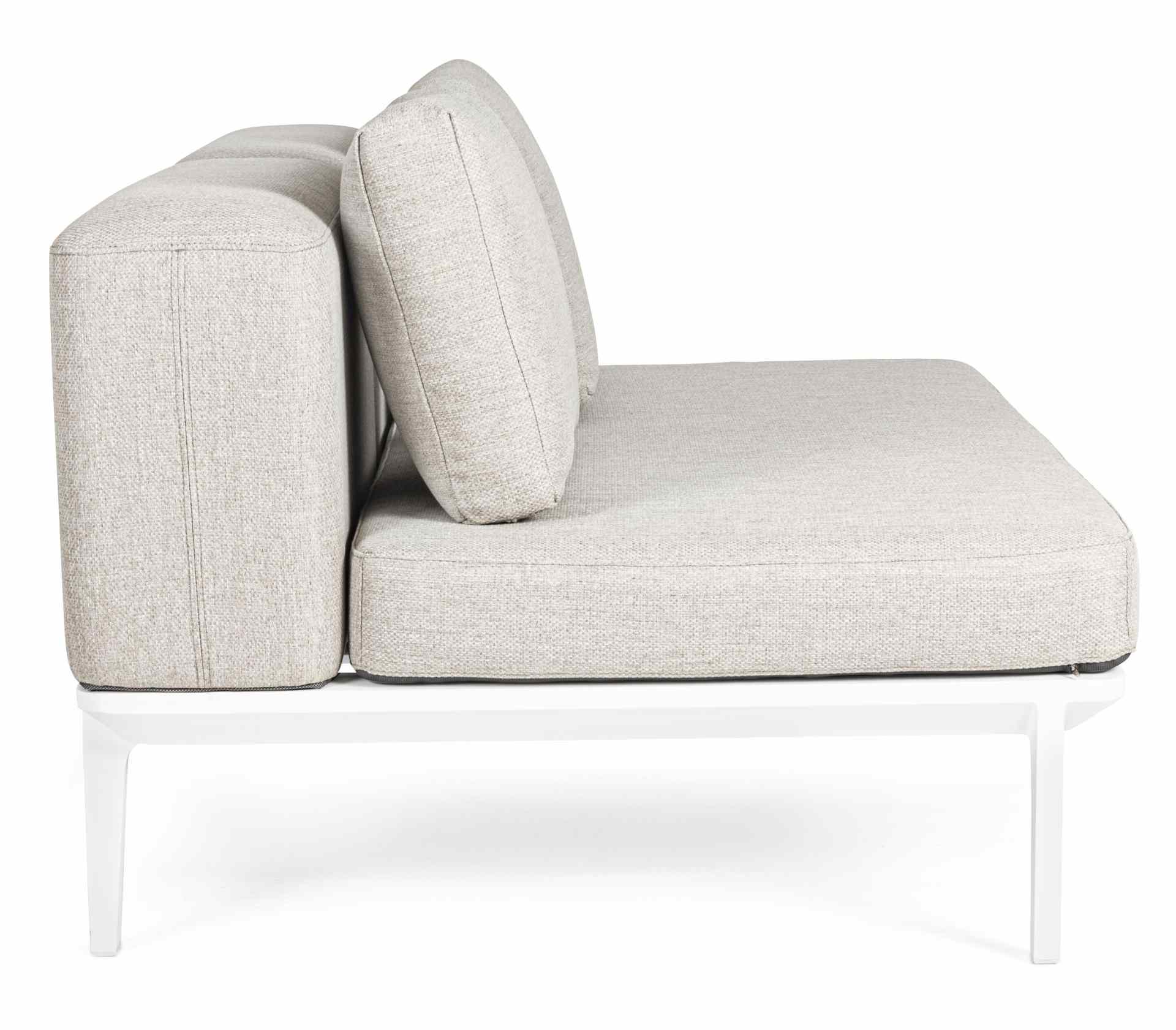 Sofa Matrix aus Aluminium, Weiß