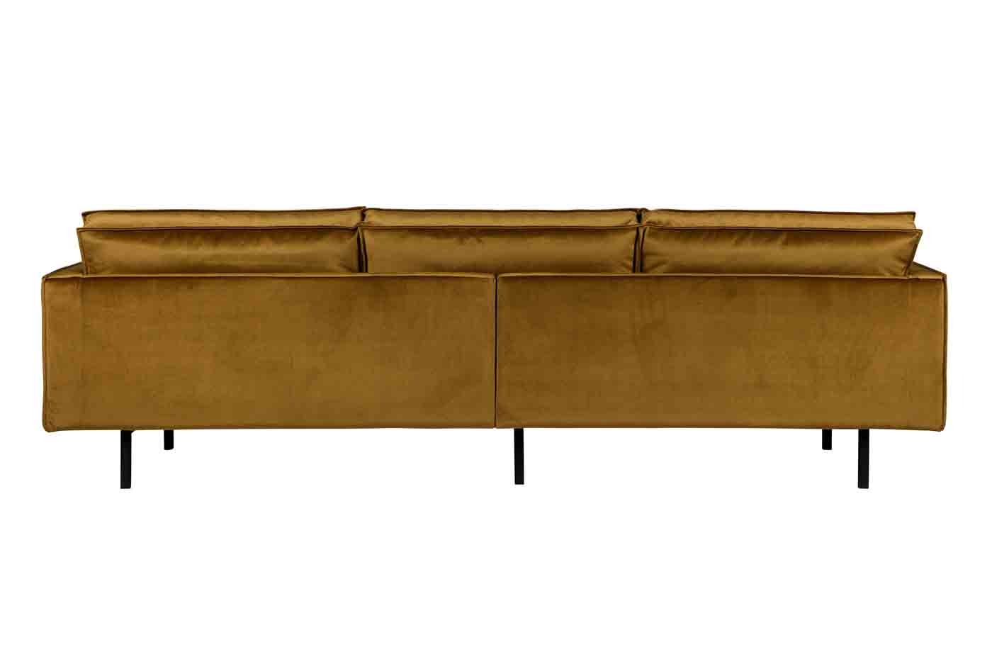 Rodeo Sofa 3-Sitzer Samt, Honig Gelb