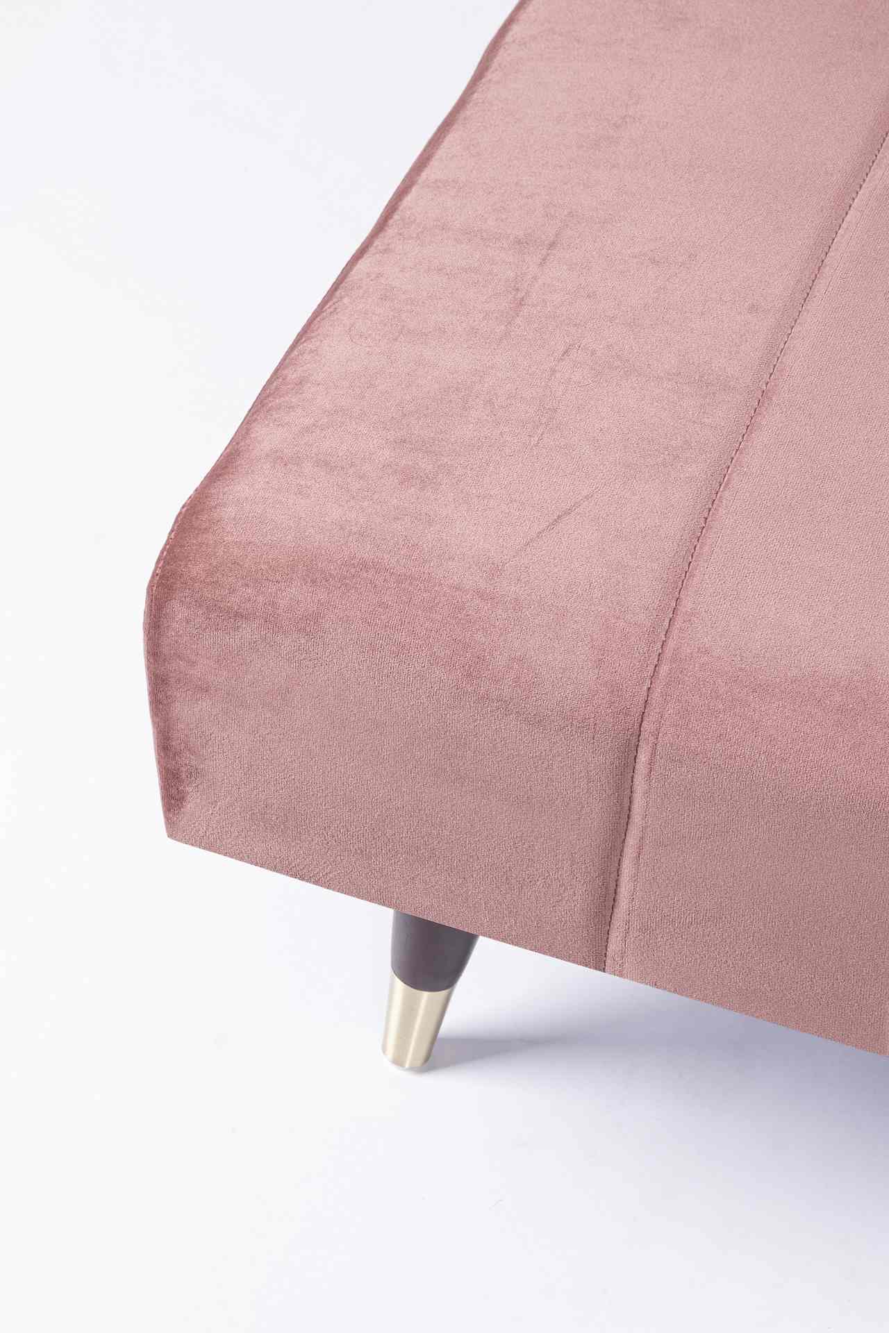 Schlafsofa Alma aus Samt, Rosa