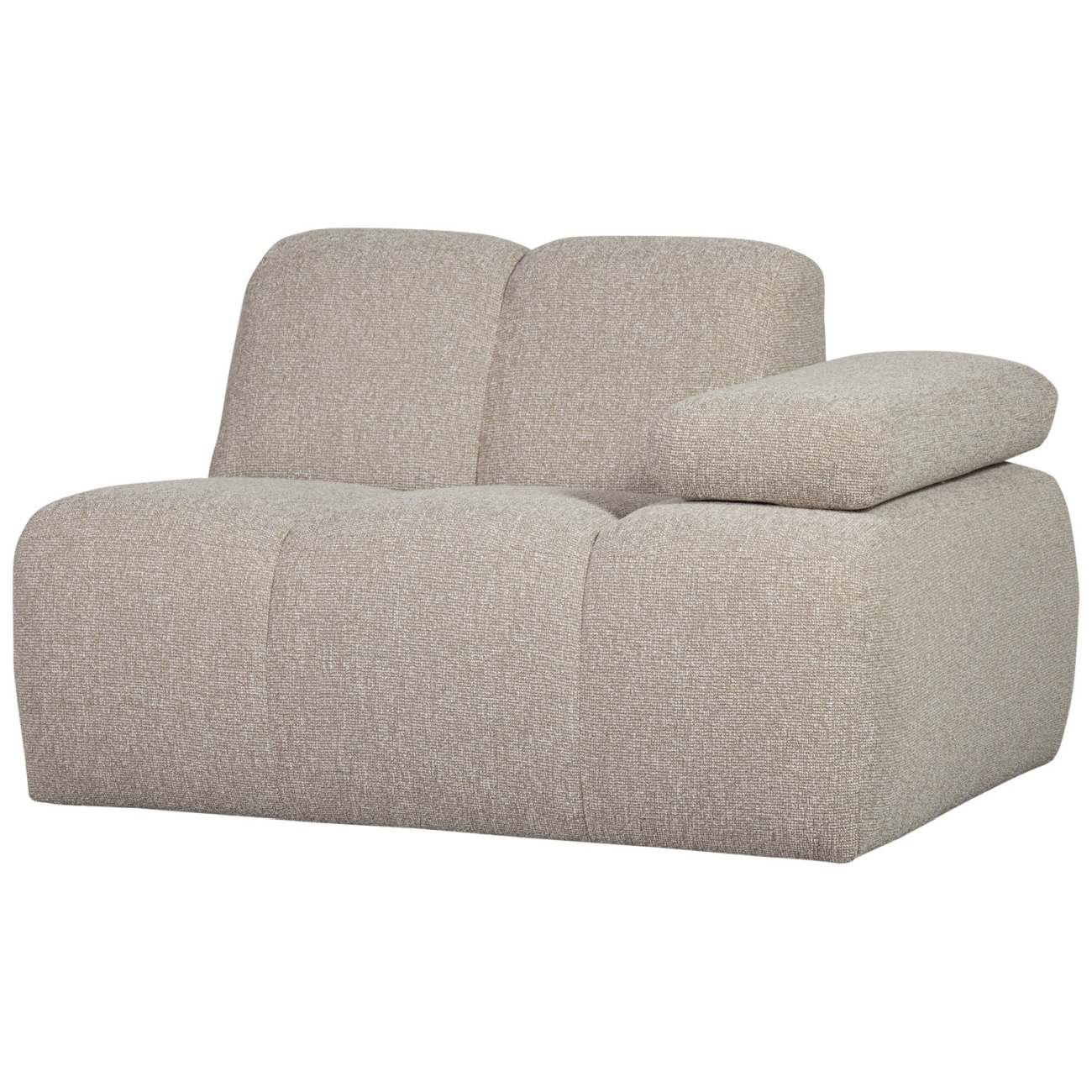 Modulsofa Mojo Boucle 1er Arm-Rechts, Beige