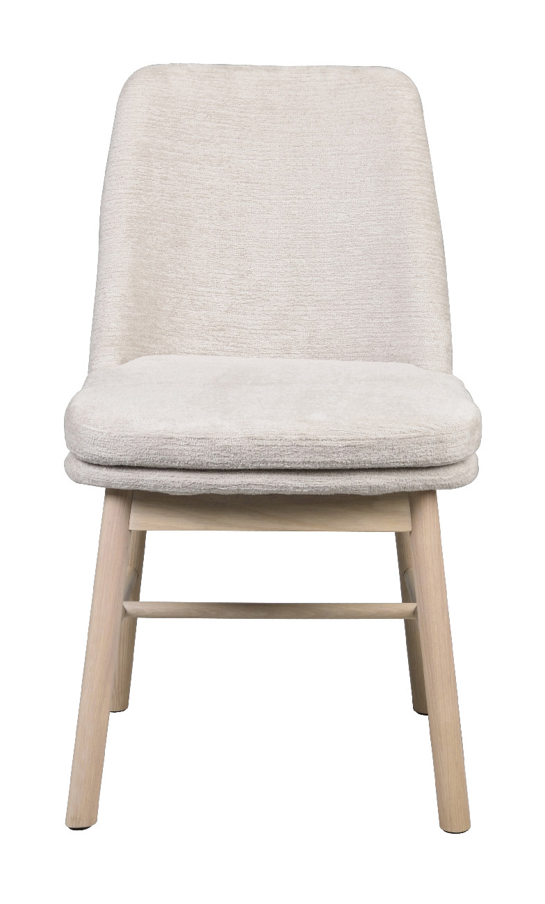 Stuhl Amesbury Beige, Gestell Eiche hell