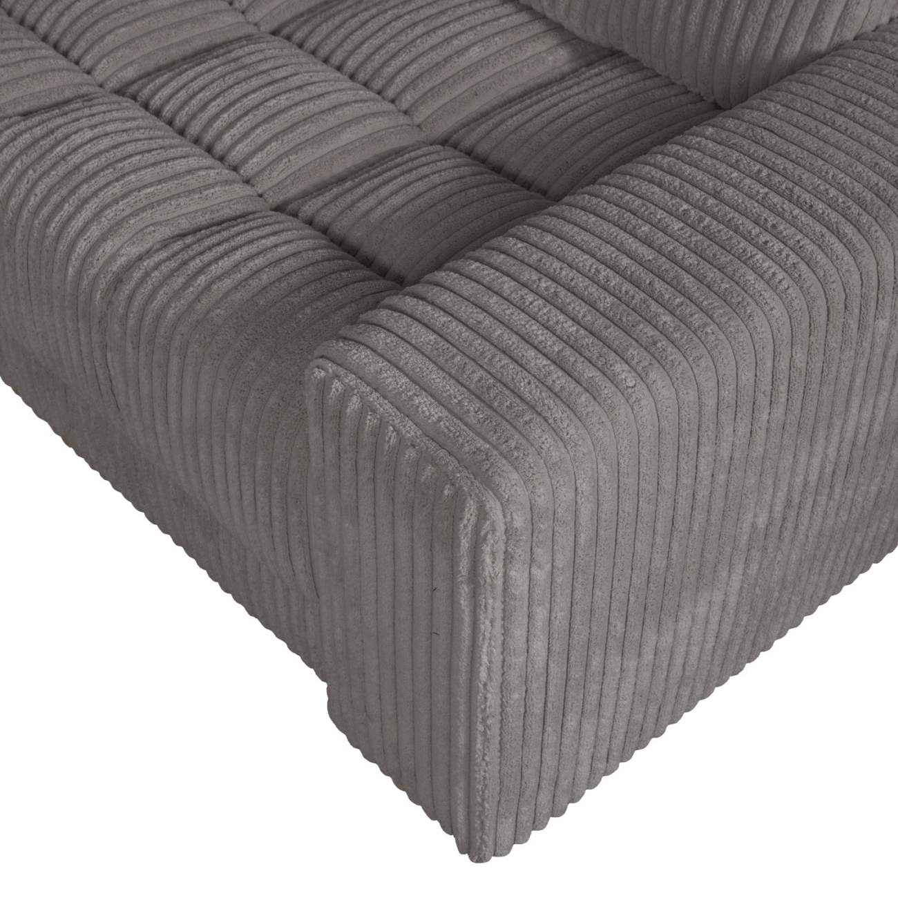 Ecksofa Date mit Cordbezug Rechts, Terrazzo