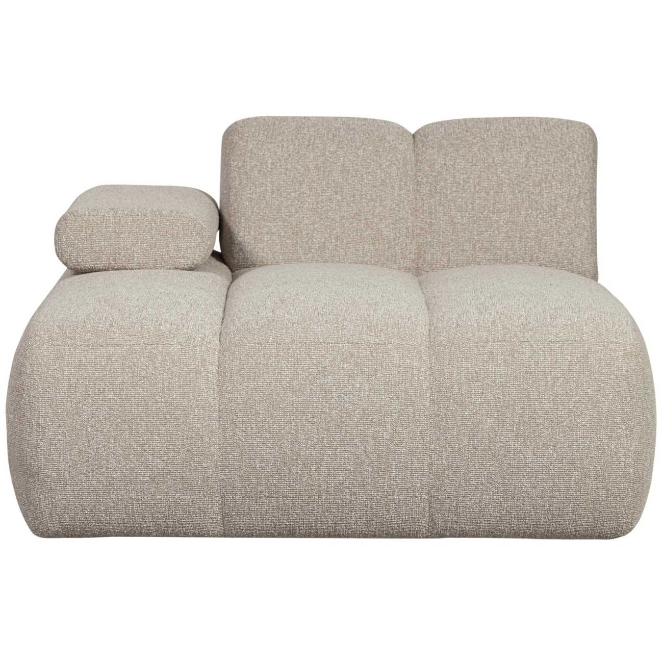 Modulsofa Mojo Boucle Chaiselongue-Links, Beige