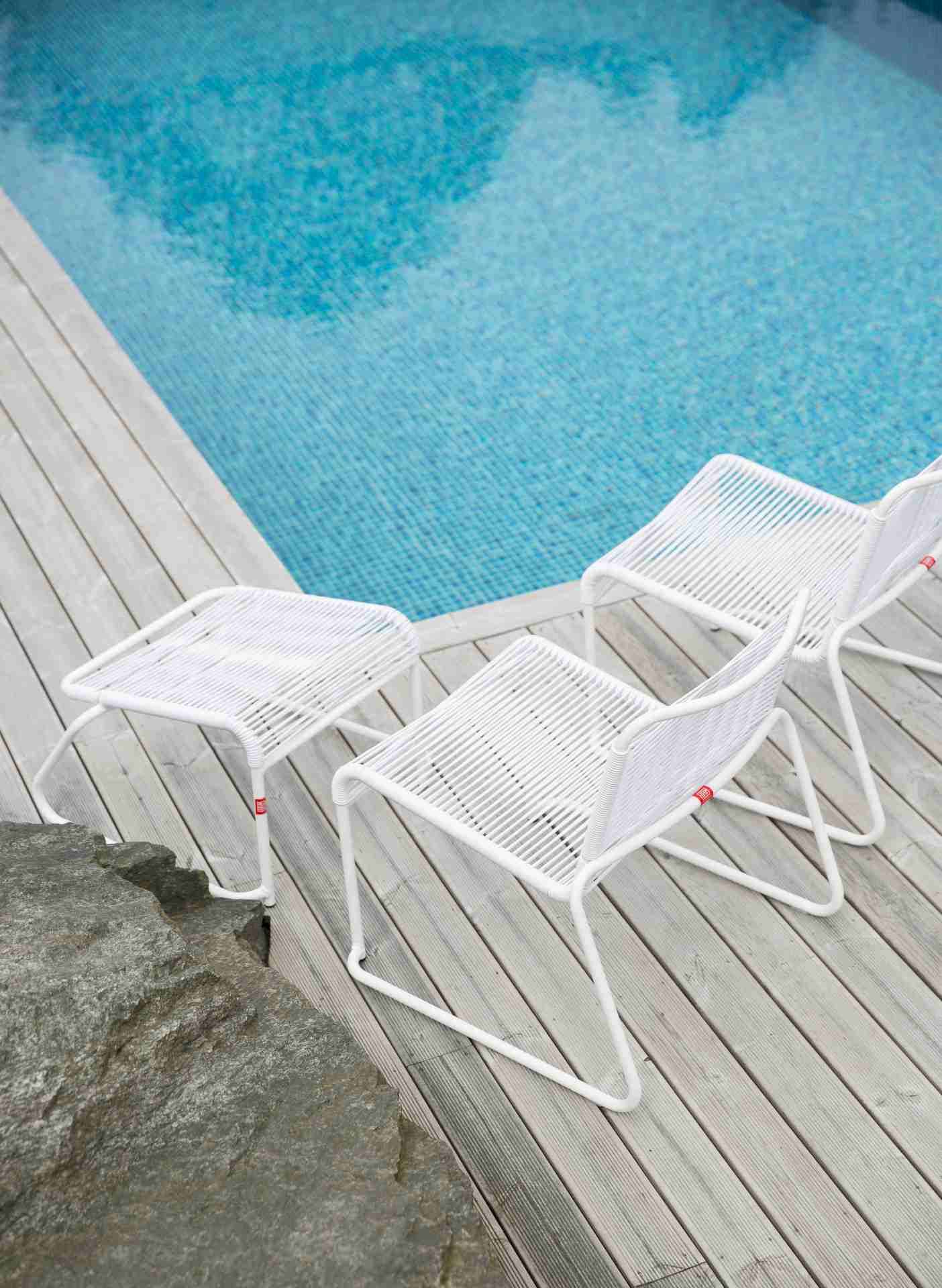 Gartensessel Lido aus Aluminium, Weiß Gartensessel Lido aus Aluminium, Weiß