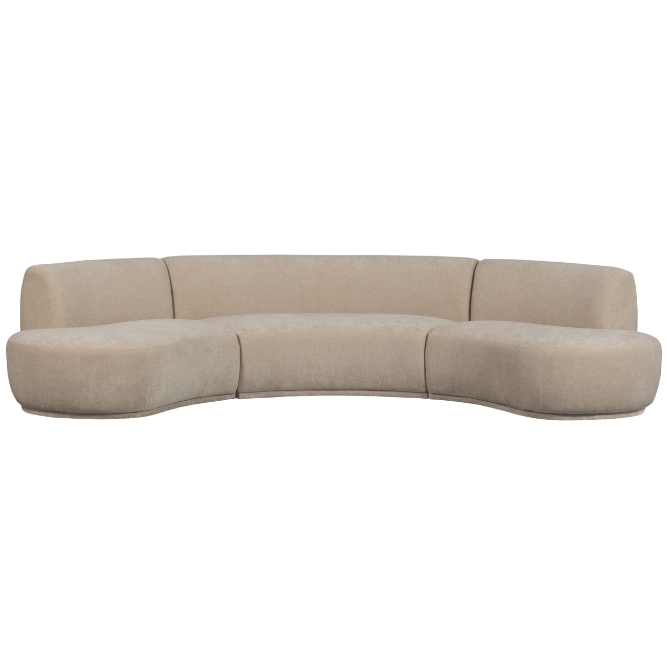 Ecksofa Batavier aus Webstoff, Natur