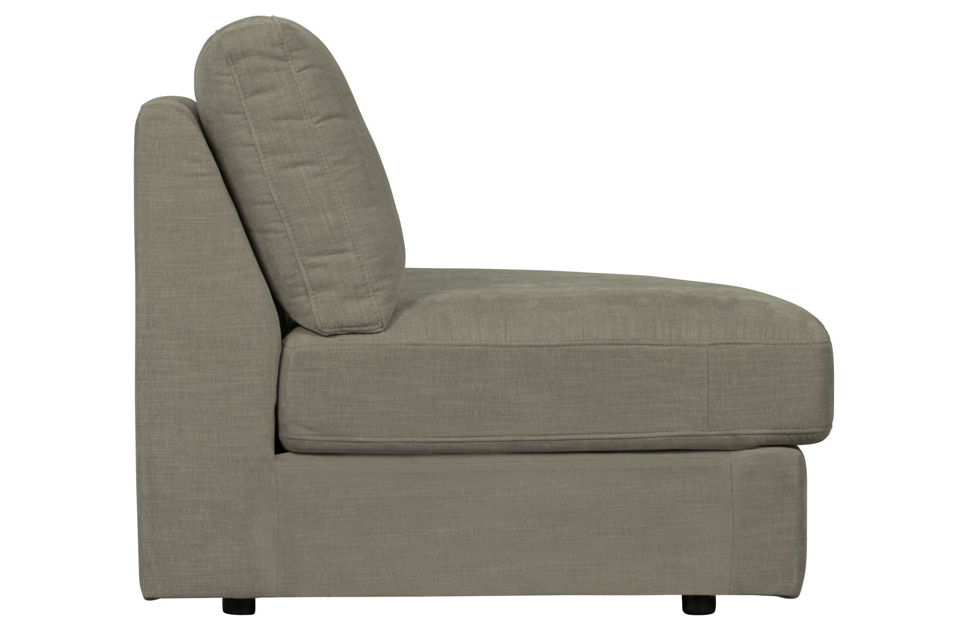 Modulsofa Family 1-Seat Eck-Element Rund Rechts, Grau