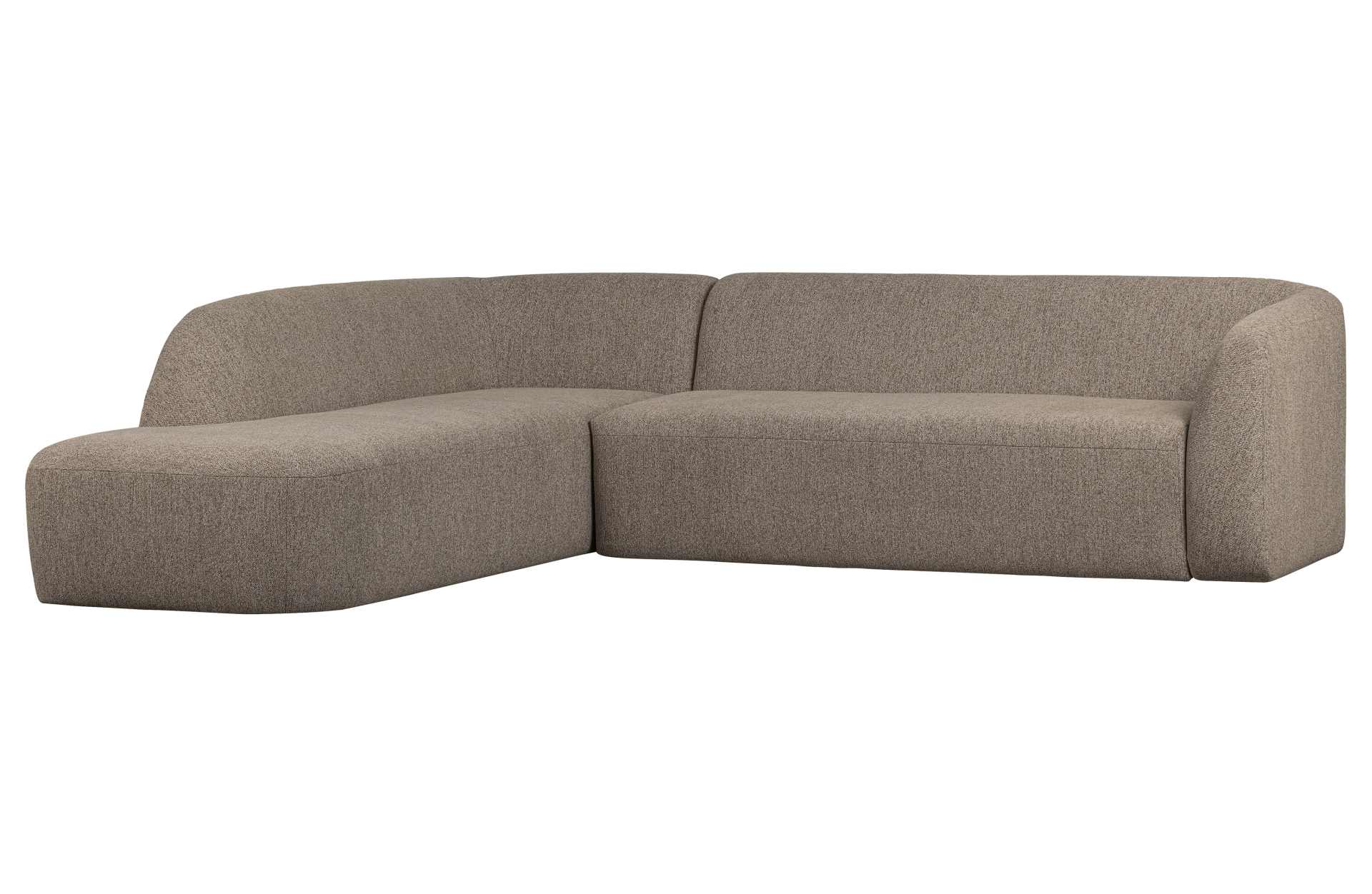 Ecksofa Sloping, Links, Braun