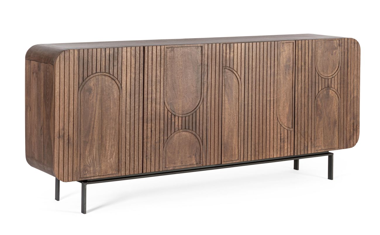 Sideboard Orissa aus Mangoholz Braun, 180 cm