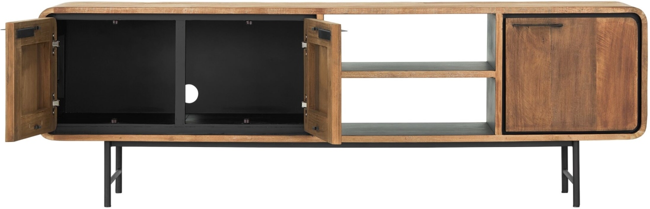 TV Board Evo aus recyceltem Teakholz, 185 cm