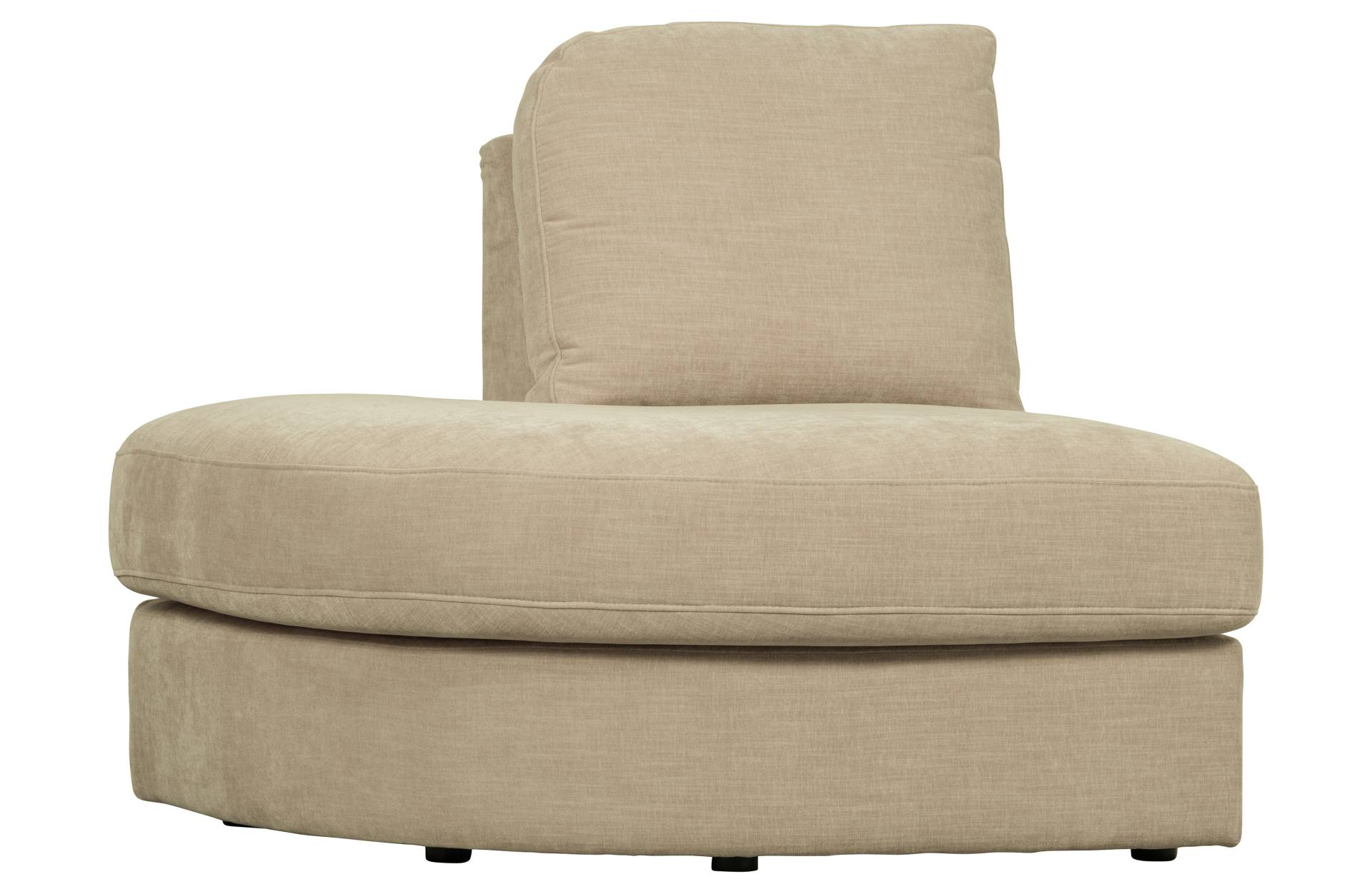 Modulsofa Family 1-Seat Eck-Element Rund Links, Sand